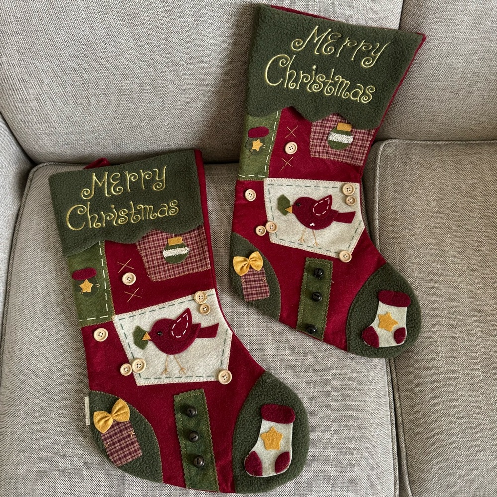 Set of 2 Christmas Stockings
